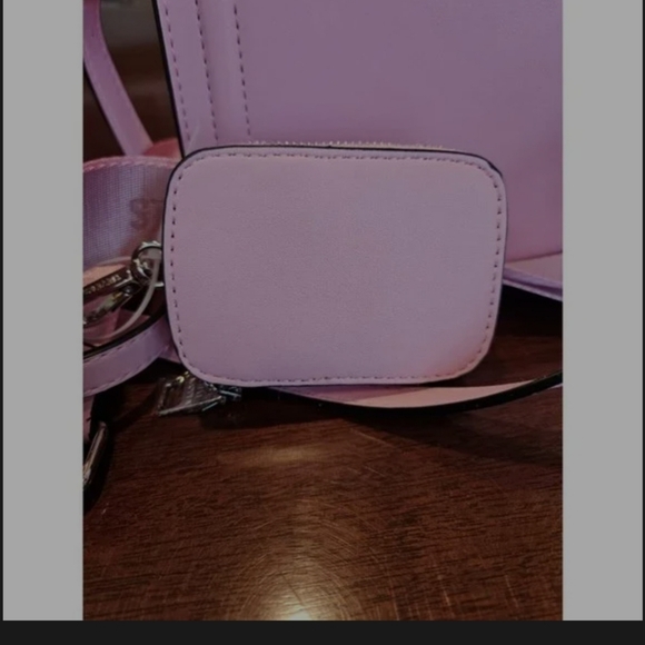 Steve Madden Fonda Pink Rhinestone Satchel Bag Crossbody NWT - Picture 5 of 8